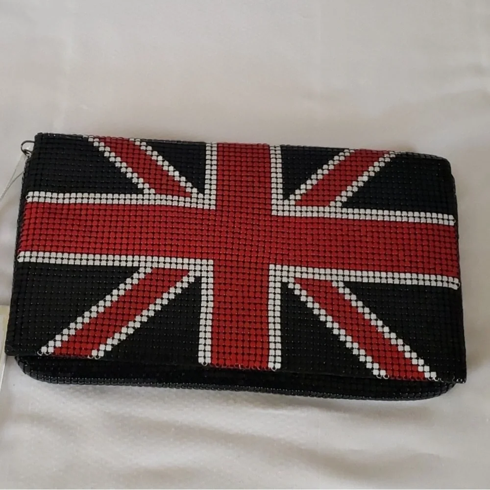 Union Jack Beaded Clutch